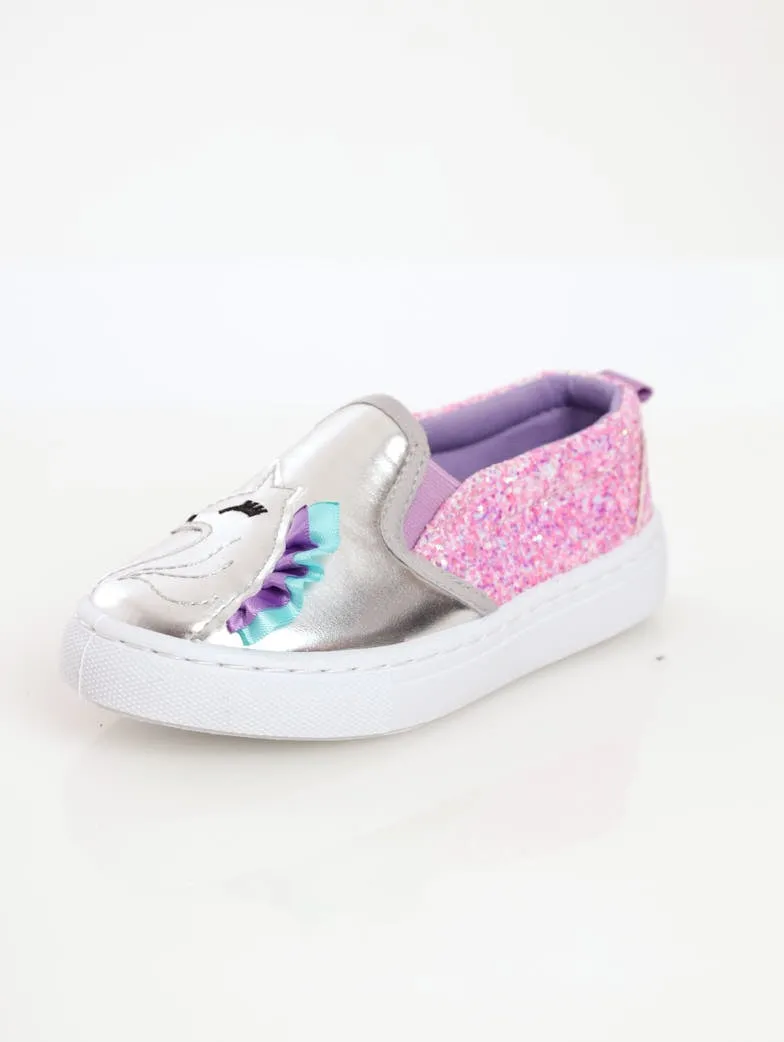 Girls Glitter Slip-On Sneaker