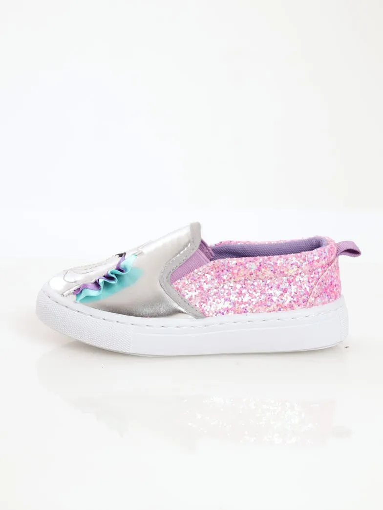 Girls Glitter Slip-On Sneaker