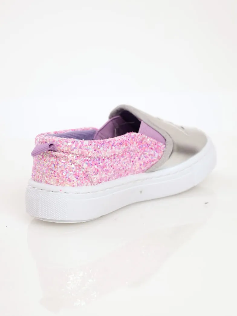 Girls Glitter Slip-On Sneaker