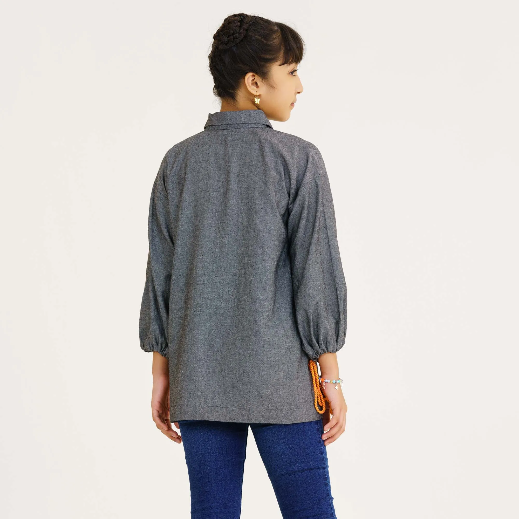 Girls Teen Black Tunic