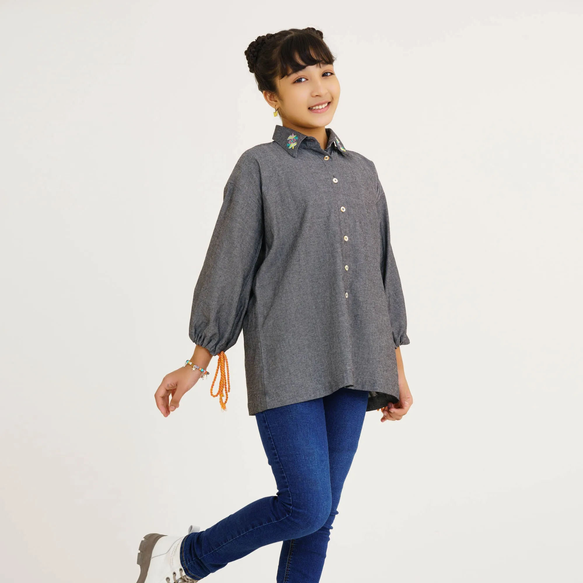 Girls Teen Black Tunic