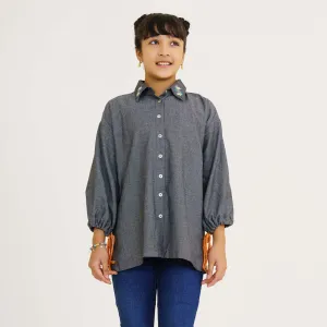 Girls Teen Black Tunic