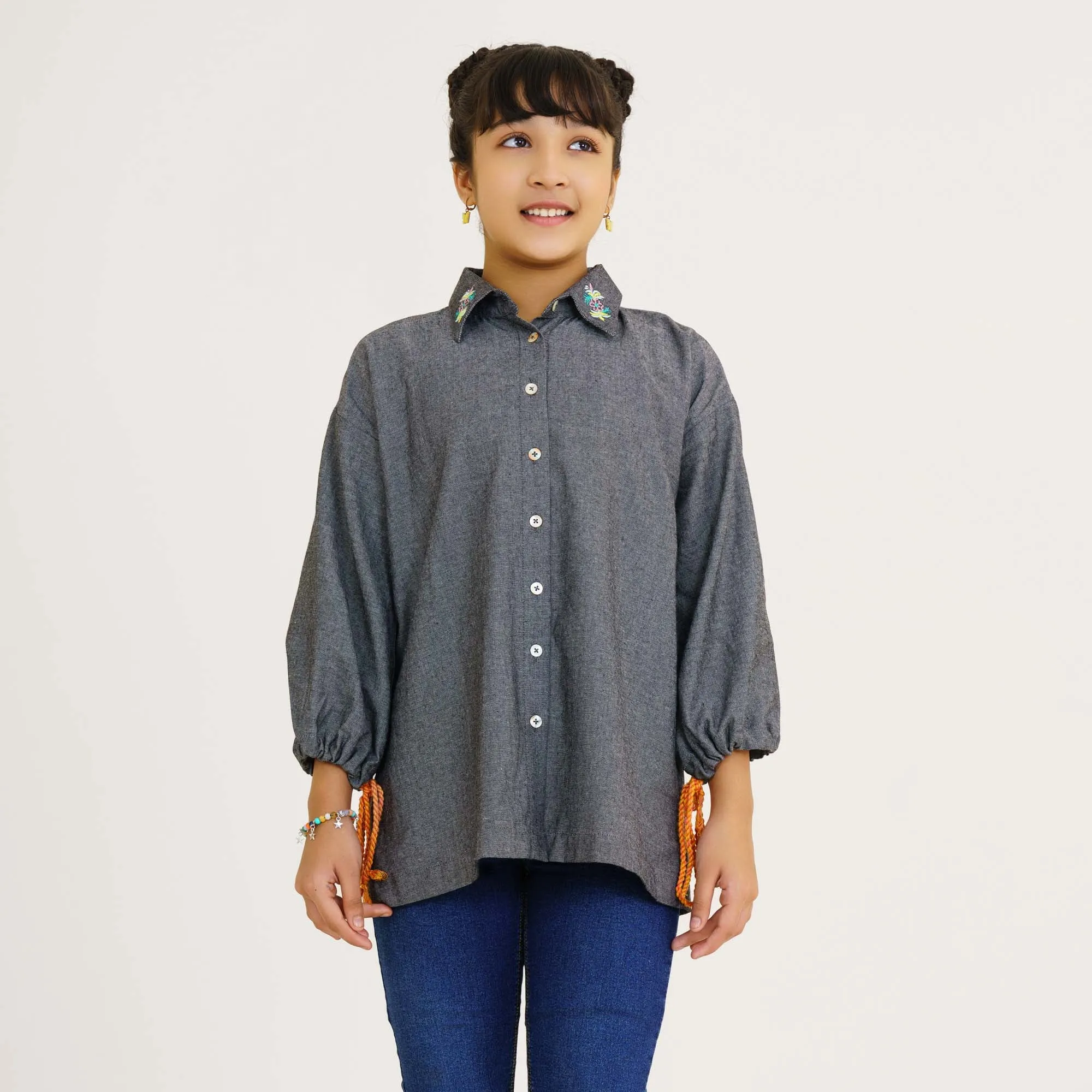 Girls Teen Black Tunic