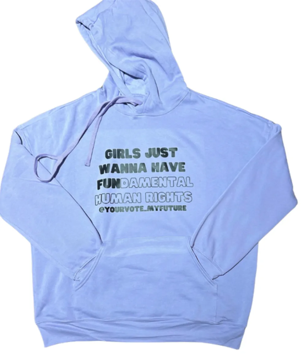 GJWHFUNdamental human rights Adult Drop Shoulder Fleece Hoodie