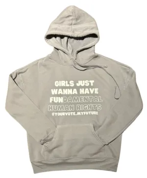 GJWHFUNdamental human rights Adult Drop Shoulder Fleece Hoodie