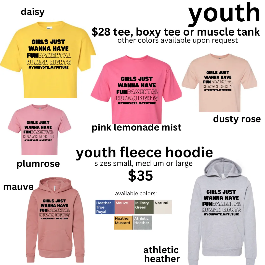 GJWHFUNdamental human rights Youth Boxy Tee Shirt