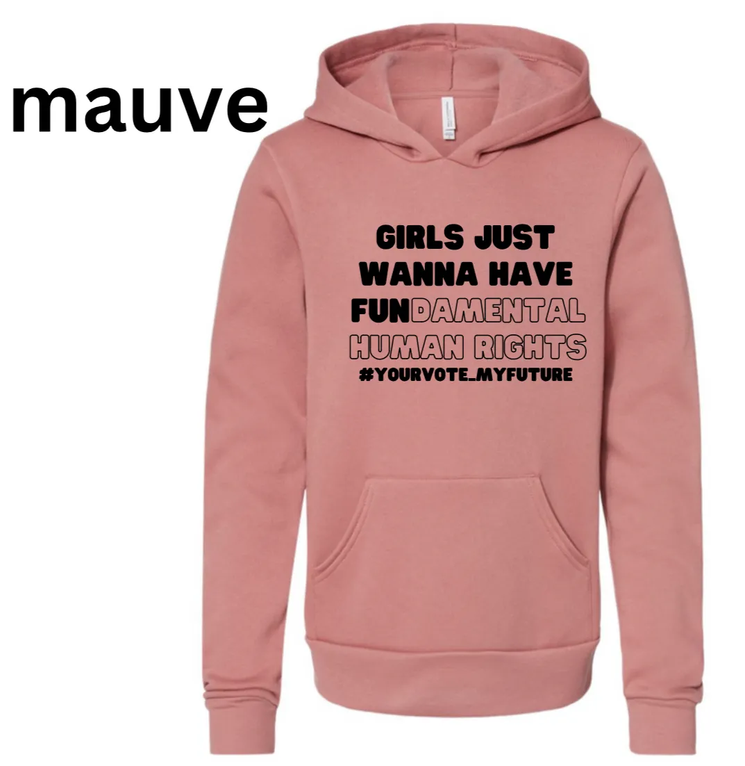 GJWHFUNdamental human rights Youth Fleece Hoodie