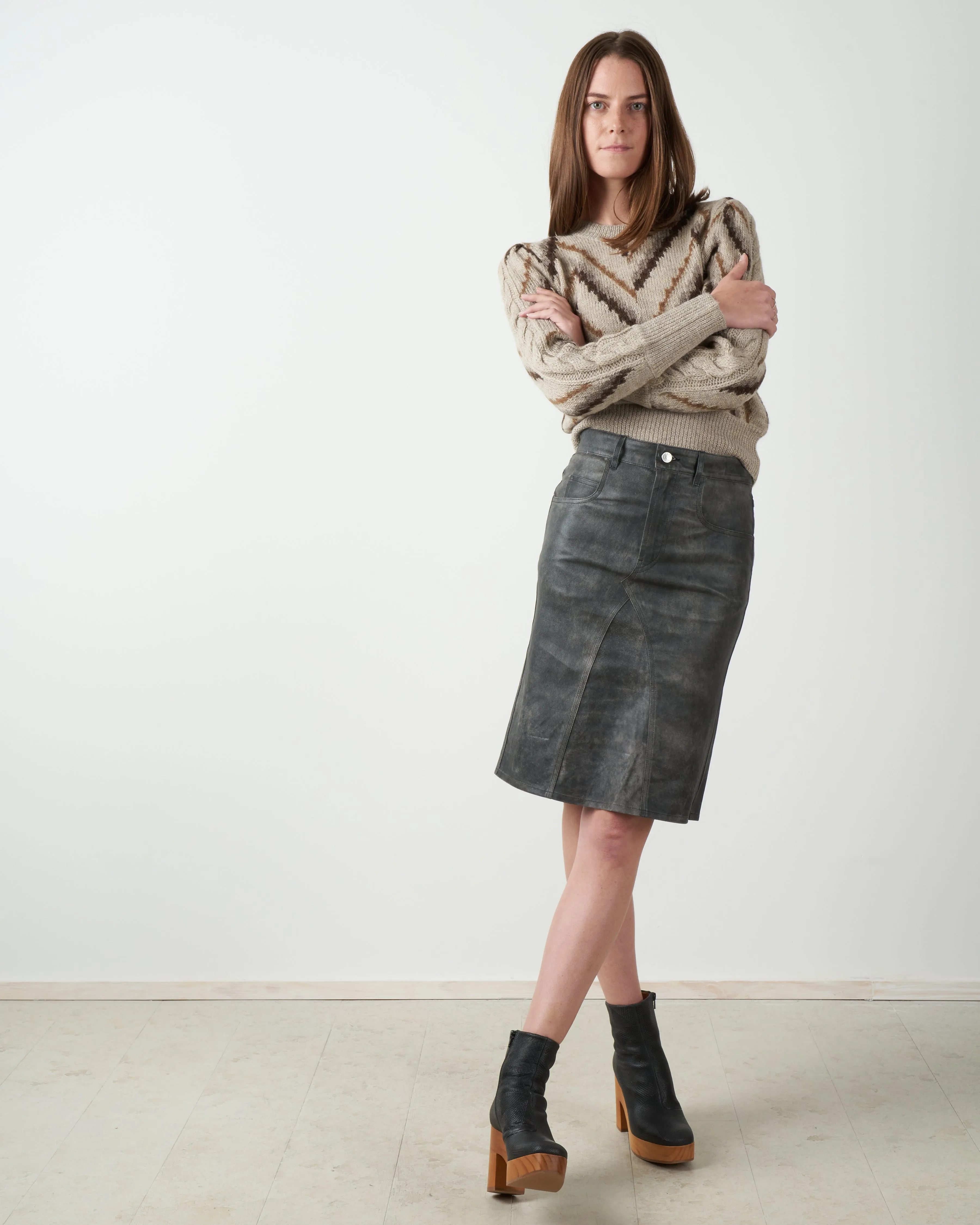 glenny sweater - brown