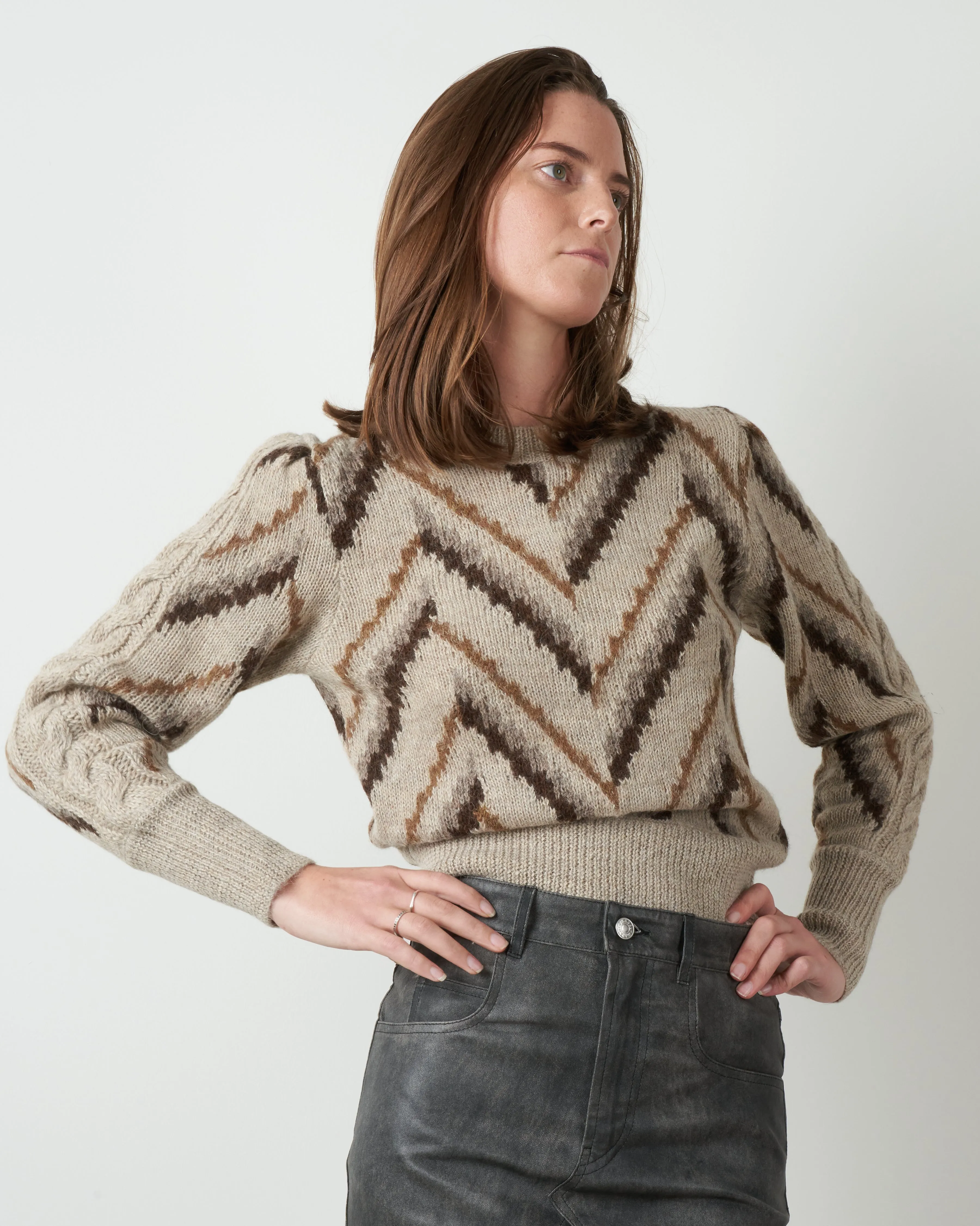 glenny sweater - brown