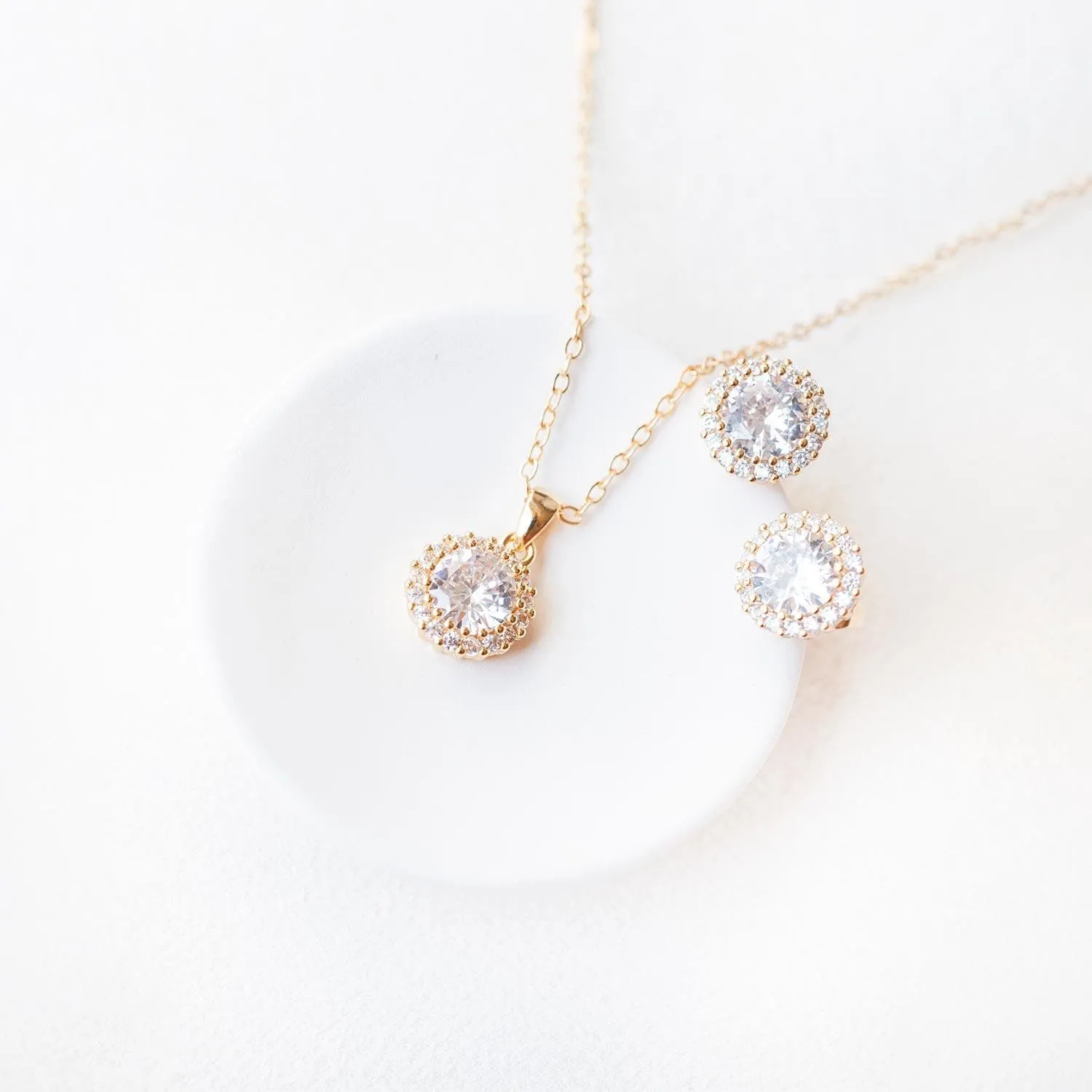 Gold Halo Earrings