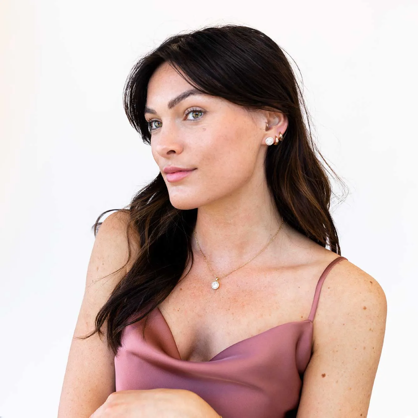 Gold Halo Earrings