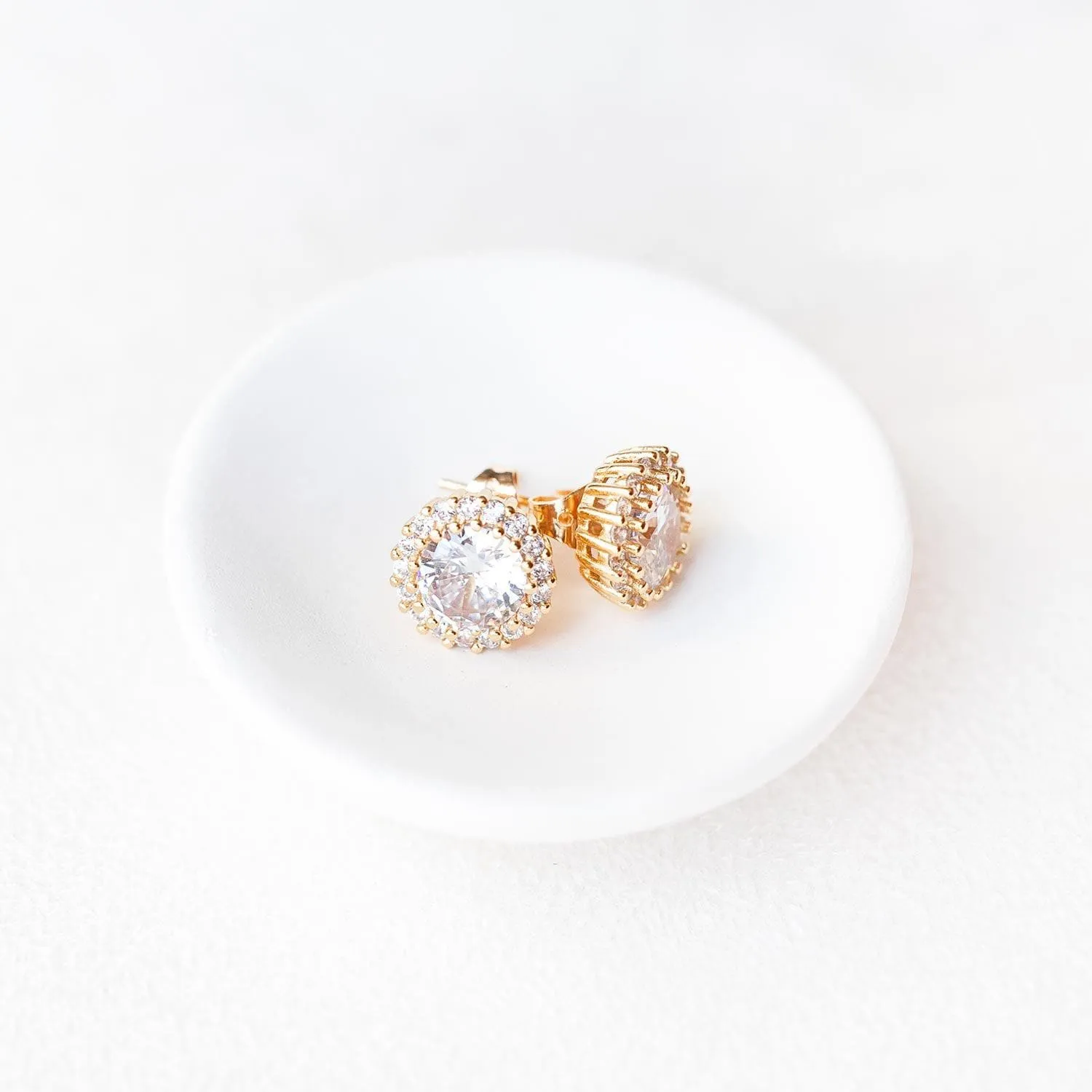 Gold Halo Earrings