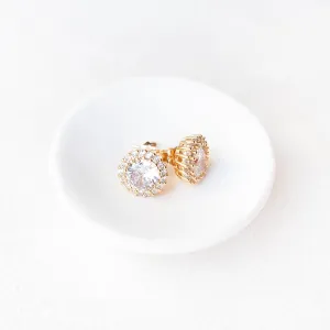 Gold Halo Earrings