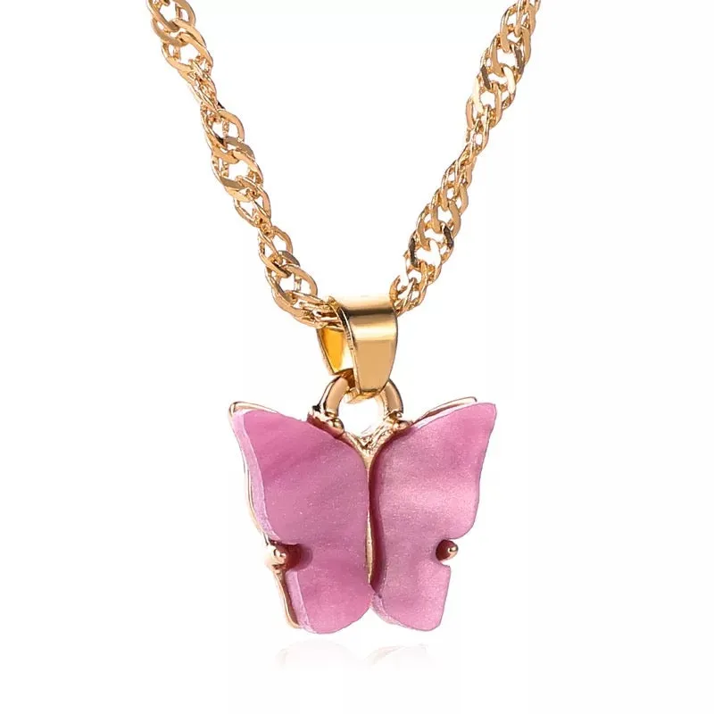 Gold Plated Butterfly Pendant