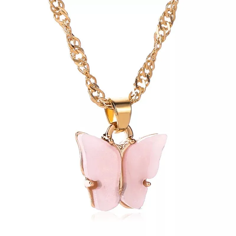Gold Plated Butterfly Pendant