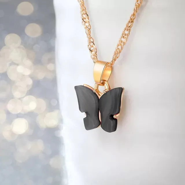 Gold Plated Butterfly Pendant