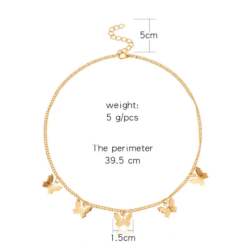 Gold Plated Butterfly Pendant