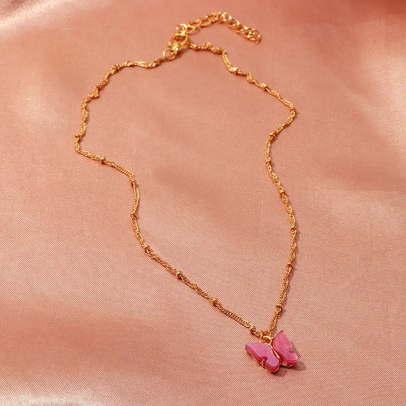 Gold Plated Butterfly Pendant
