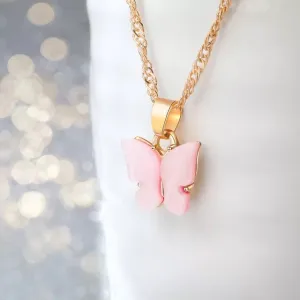 Gold Plated Butterfly Pendant