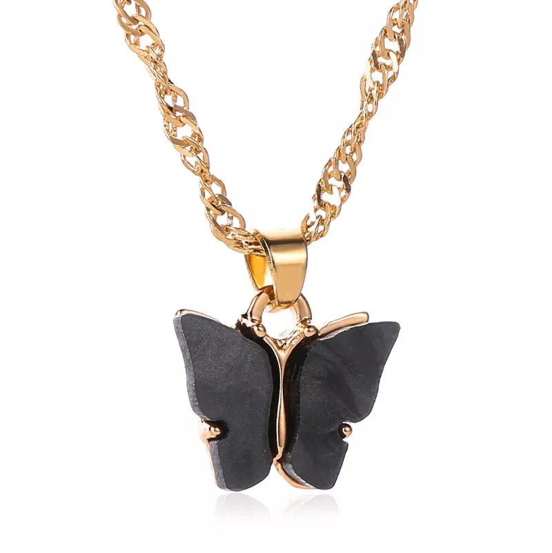 Gold Plated Butterfly Pendant