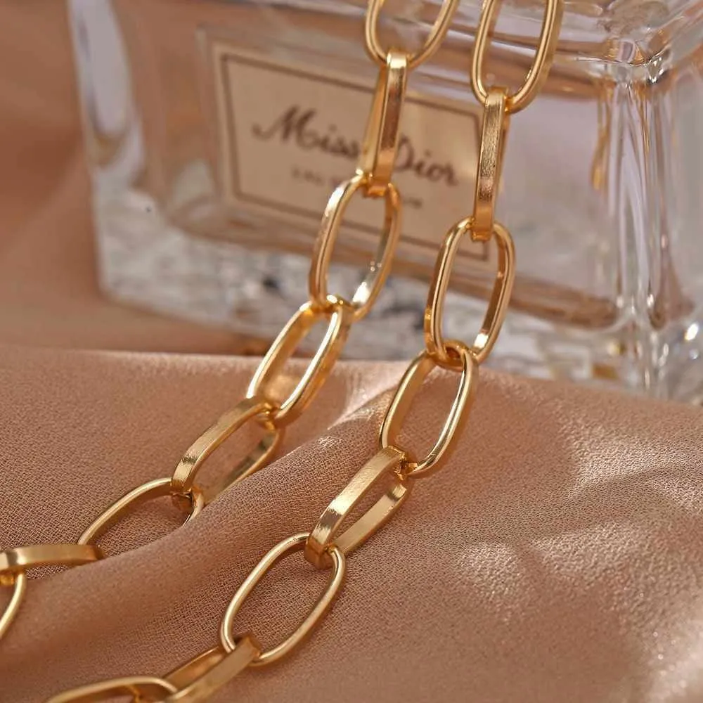 Gold Plated Chainlink Chunky Necklace