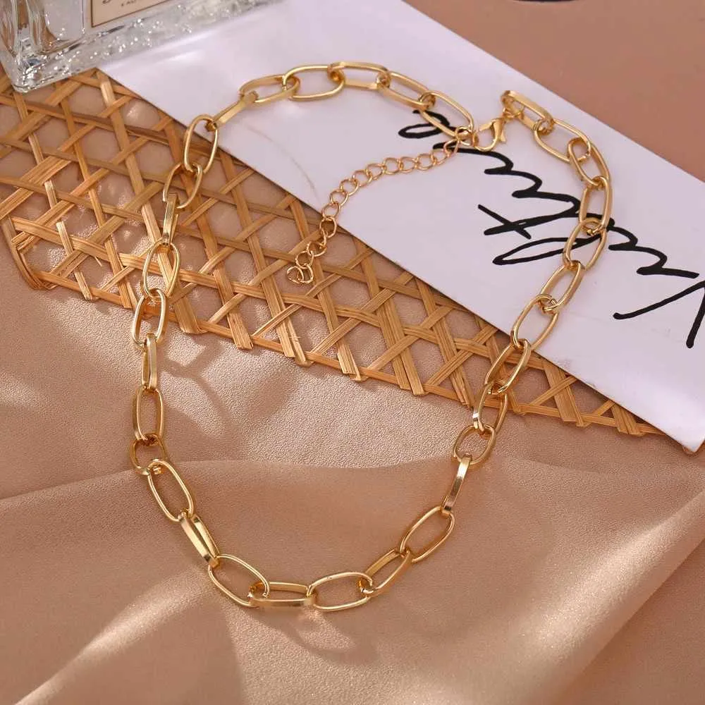 Gold Plated Chainlink Chunky Necklace