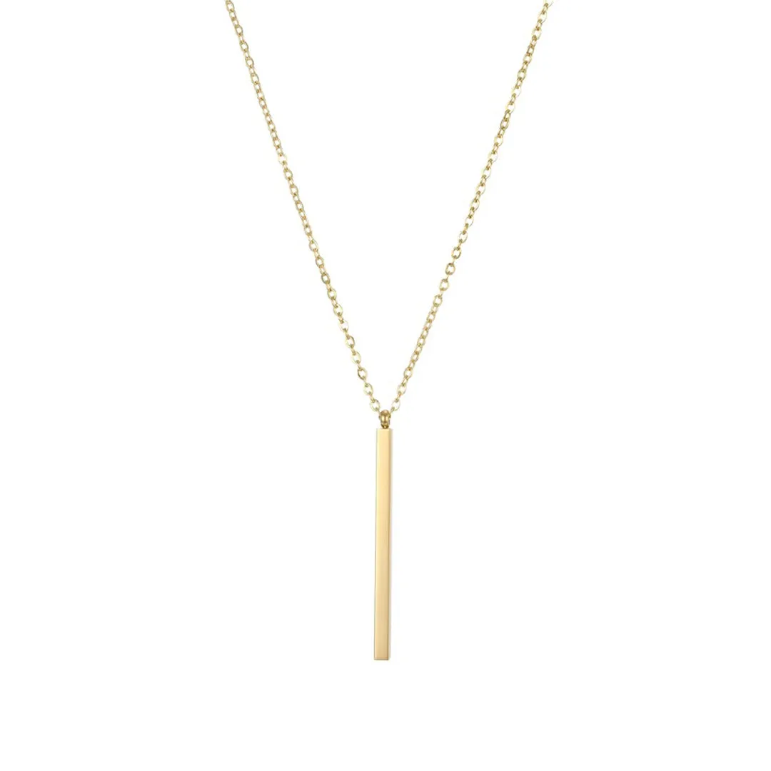 Gold Plated Line Pendant
