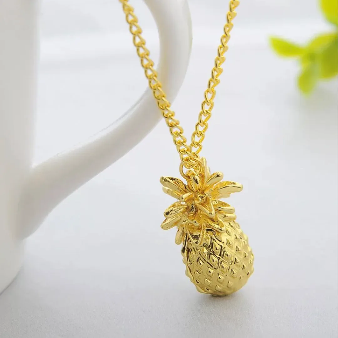 Gold Plated Pine Fruit Pendant