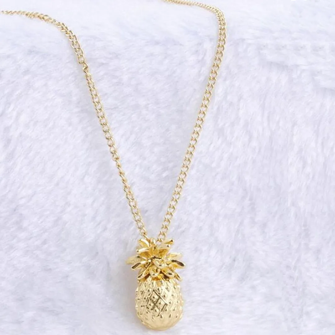 Gold Plated Pine Fruit Pendant