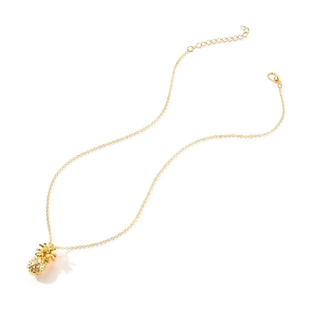 Gold Plated Pine Fruit Pendant
