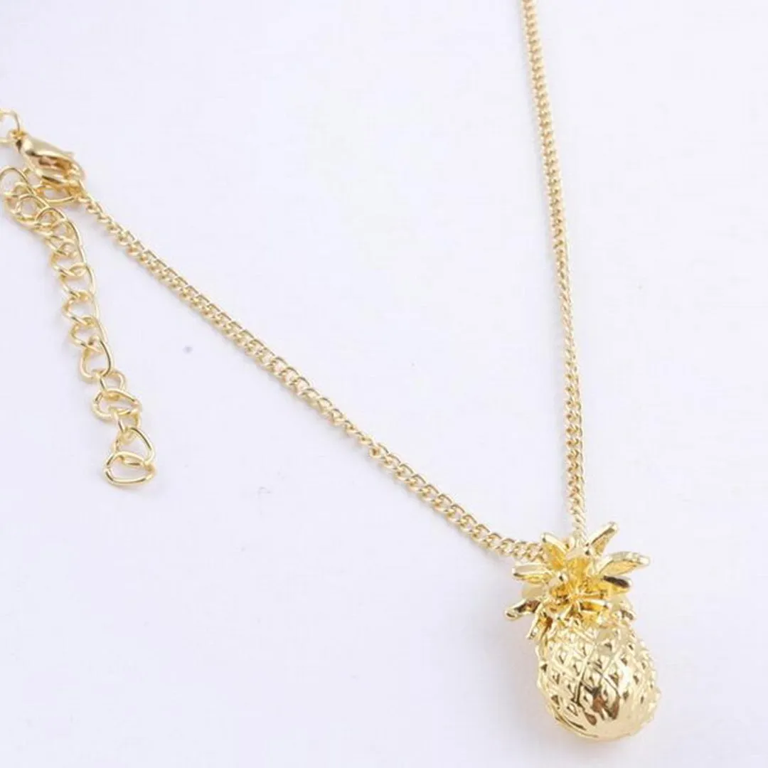 Gold Plated Pine Fruit Pendant