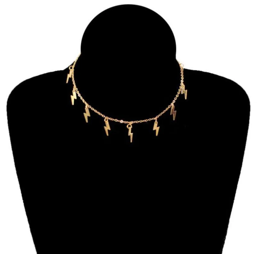 Gold Plated Thunder Storms Pendant