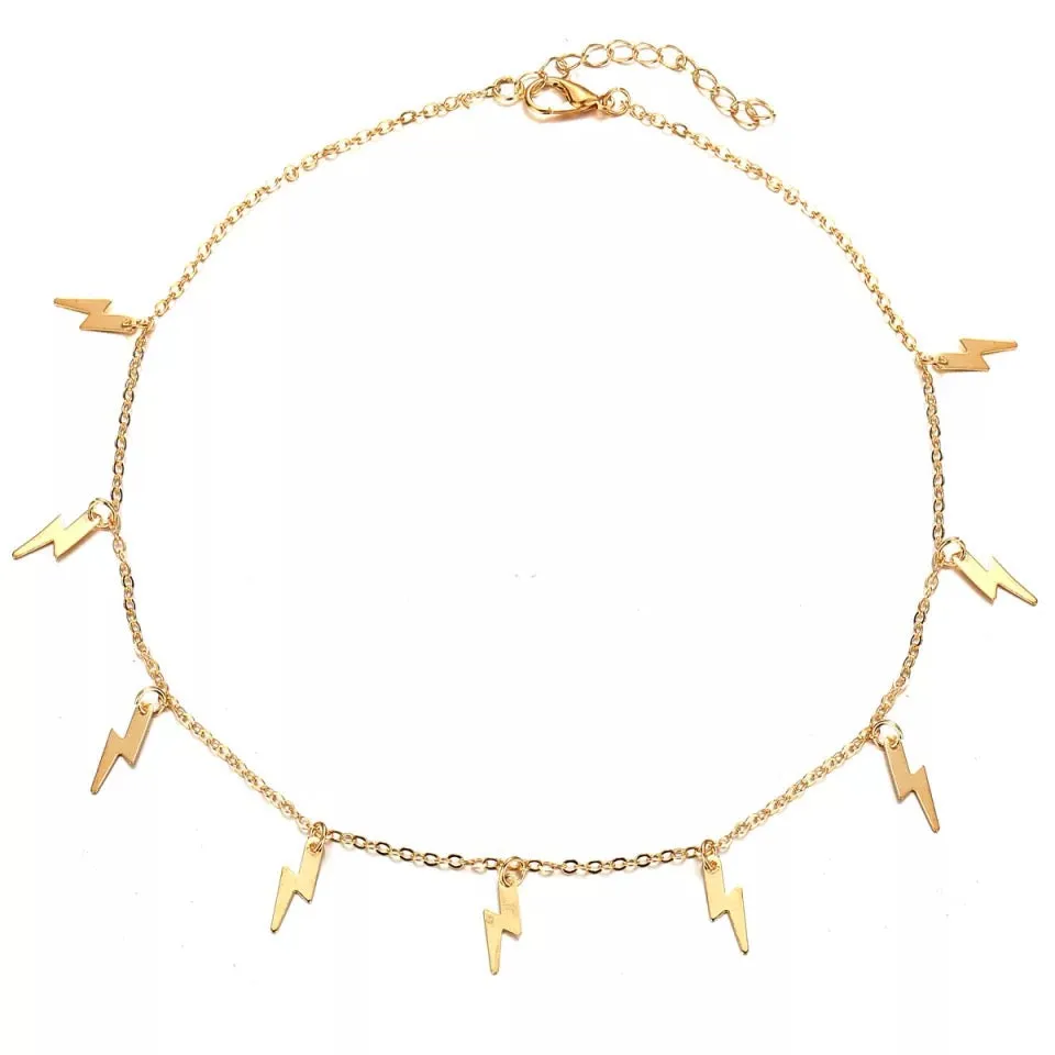 Gold Plated Thunder Storms Pendant