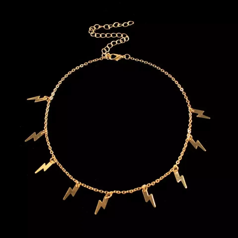 Gold Plated Thunder Storms Pendant