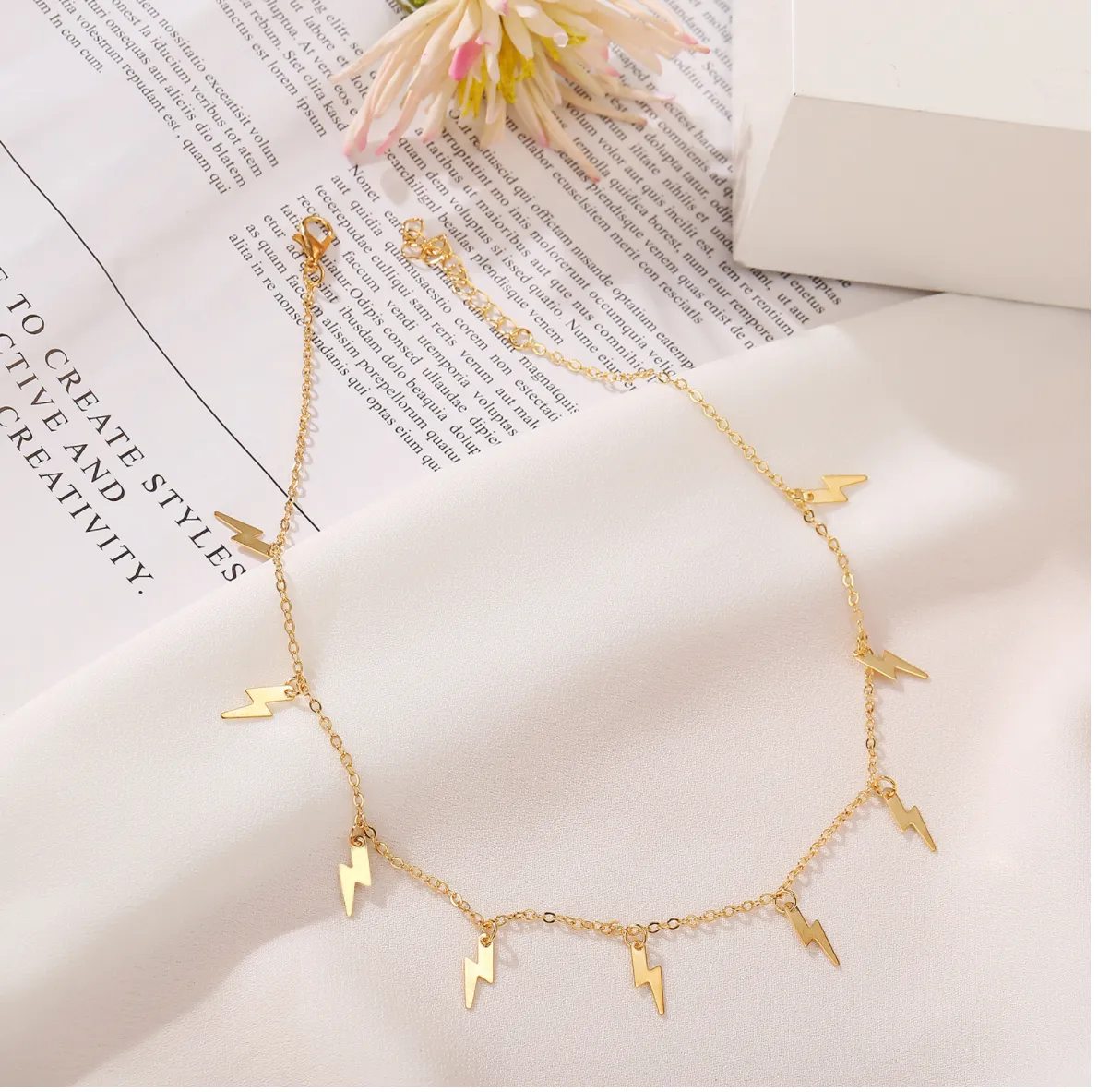 Gold Plated Thunder Storms Pendant