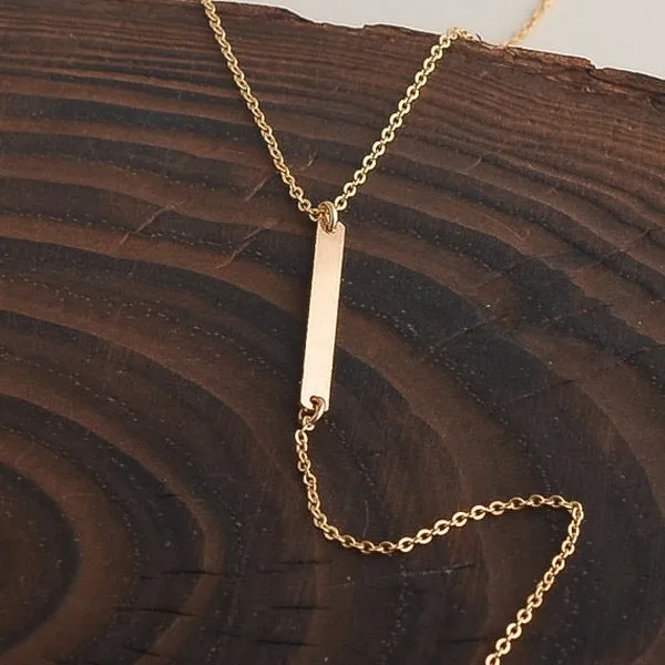 Gold Plated Triangle Y Shaped Pendant