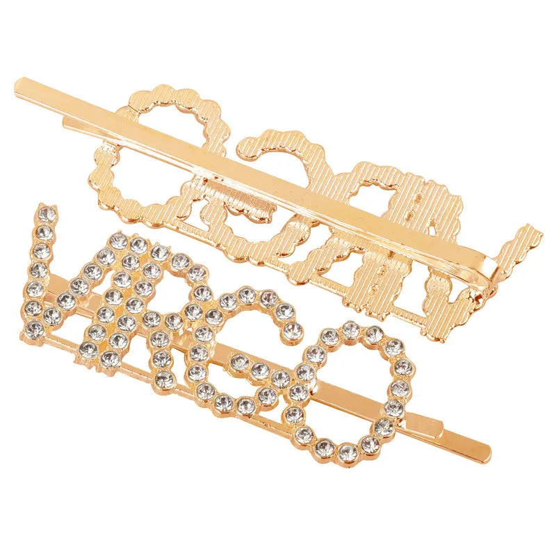 Golden Virgo Hairclip