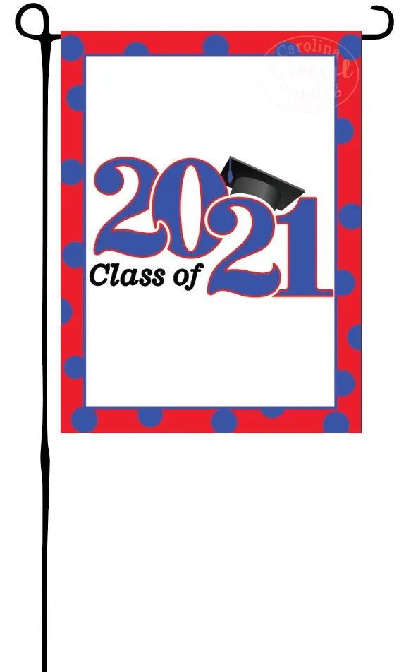 Grad Flag Polka Dot Garden Flag