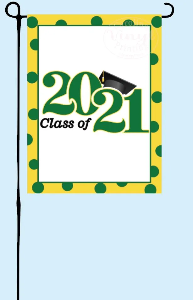 Grad Flag Polka Dot Garden Flag