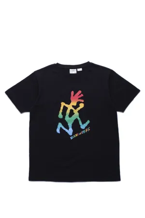 GRAMICCI X BOOK WORKS RAINBOW RUNNINGMAN TEE BLACK