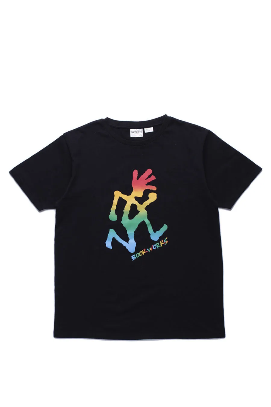 GRAMICCI X BOOK WORKS RAINBOW RUNNINGMAN TEE BLACK