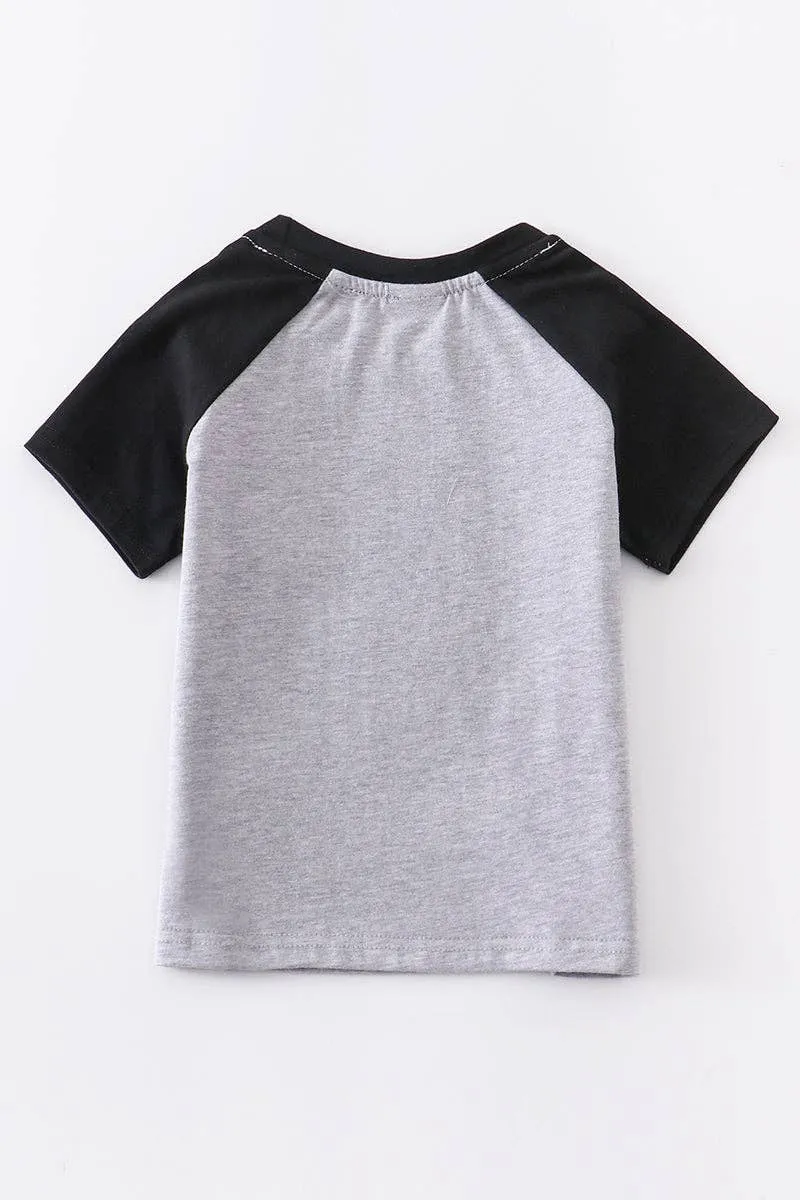 Grey Easter Rabbit Boy Tee
