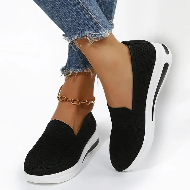 GS Comfort Plus Sneakers | Ademende orthopedische damesschoenen met brede neus