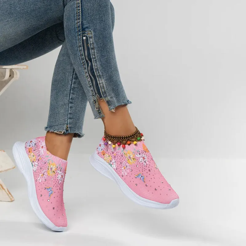 GS Slip-On | Comfortabele instap sneakers met vlinder print voor dames