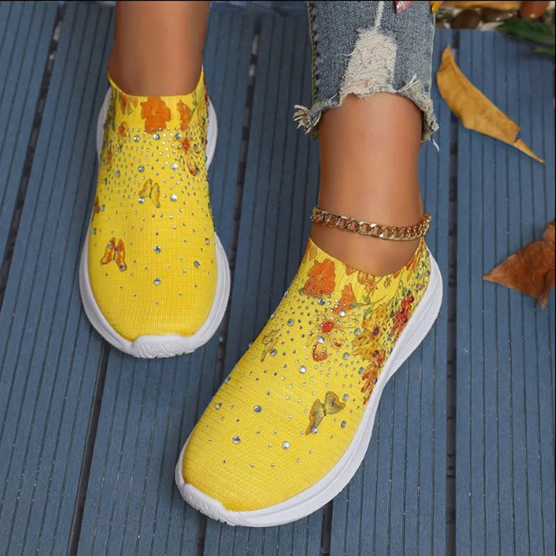 GS Slip-On | Comfortabele instap sneakers met vlinder print voor dames