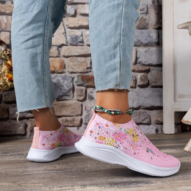 GS Slip-On | Comfortabele instap sneakers met vlinder print voor dames