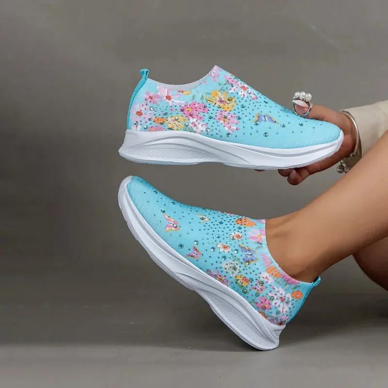 GS Slip-On | Comfortabele instap sneakers met vlinder print voor dames
