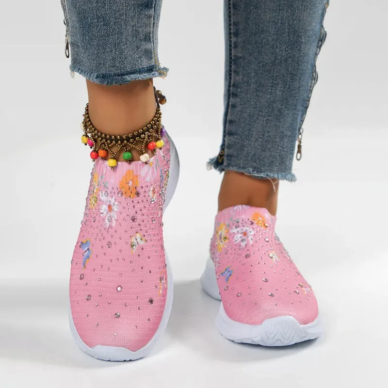 GS Slip-On | Comfortabele instap sneakers met vlinder print voor dames