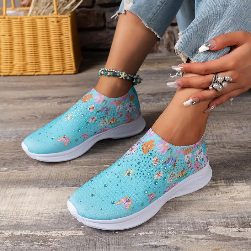 GS Slip-On | Comfortabele instap sneakers met vlinder print voor dames