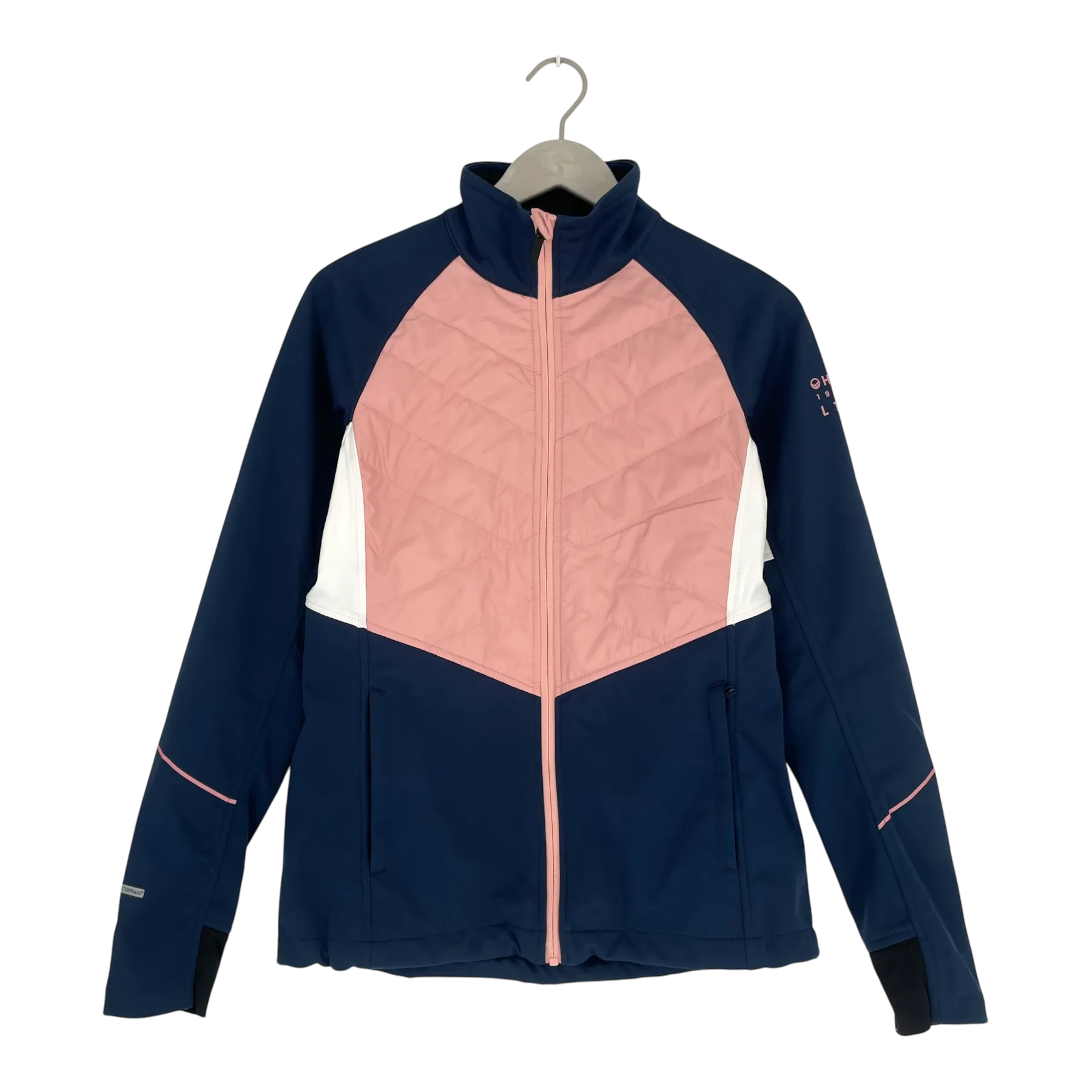 Halti tripla hybrid ski jacket, pink and blue | woman 38